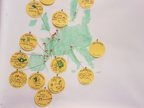 Map of OSS initiatives across Europe at the workshop